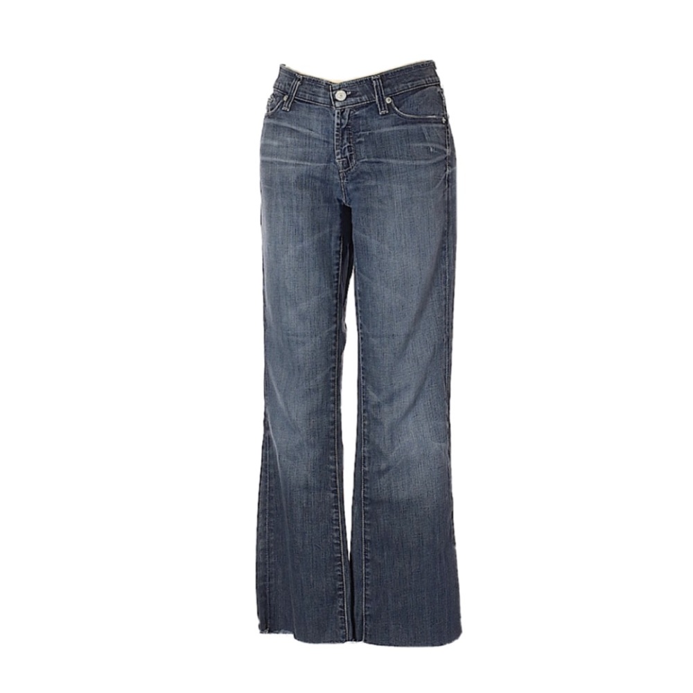 7 Seven for All Mankind Flared Dark Blue Jeans